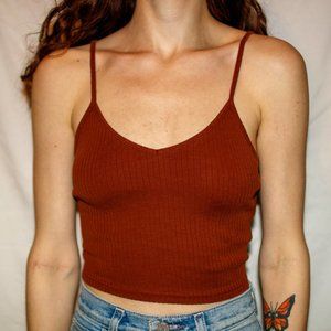 top shop spaghetti strap crop